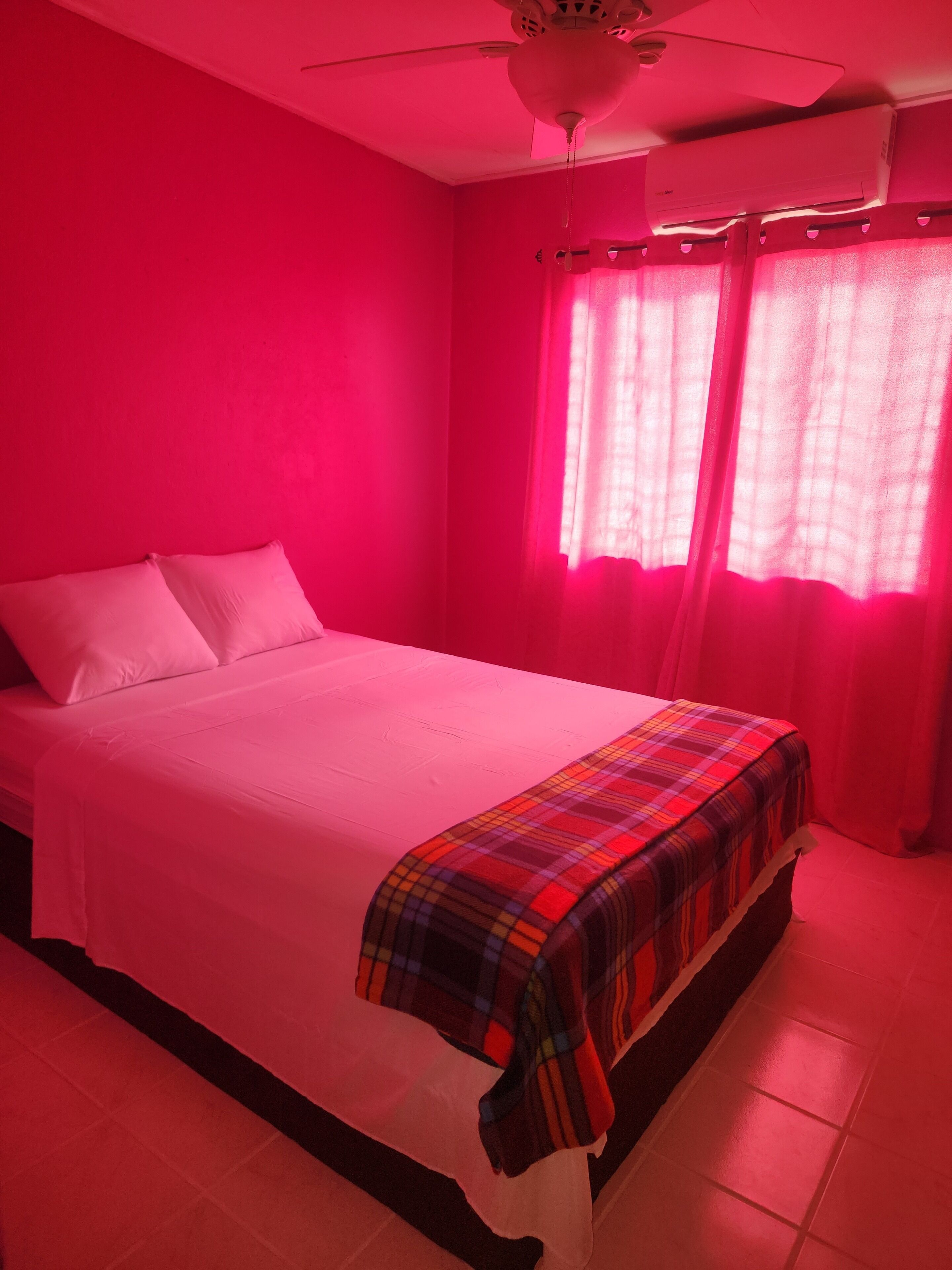 Blackout curtains, free WiFi