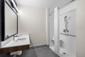 Suite, 2 Queen Beds, Accessible, Non Smoking | Desk, laptop workspace, blackout drapes, iron/ironing board - Everhome Suites San Bernardino - Loma Linda (San Bernardino)