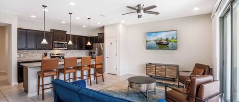 TV, video games, offices