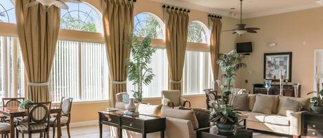 TV, table football, offices