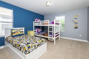 5 bedrooms, iron/ironing board, travel cot, WiFi