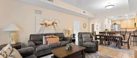 Una televisión, una oficina