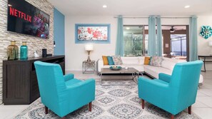 TV, video games, offices