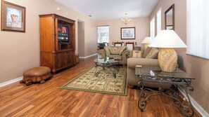 TV, DVD player, offices