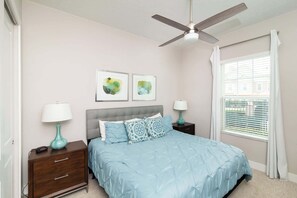 4 bedrooms, iron/ironing board, travel cot, WiFi