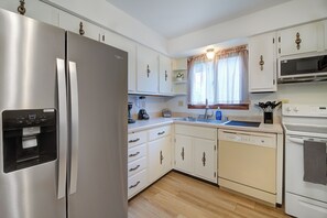 Microwave, oven, stovetop, paper towels