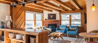New! Designer 3BR Cabin–Walk to Pond + Mtn Views