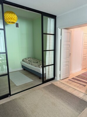 2 bedrooms, iron/ironing board, travel crib, free WiFi