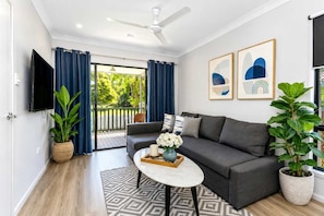Smart TV, offices - Townsville Golf Course Retreat | Family Duplex with Secure Parking (Rosslea)