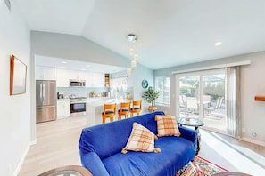 Smart TV, fireplace, printers