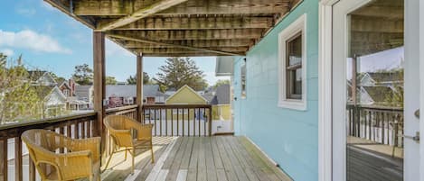 Lägenhet - 1 queensize-säng med bäddsoffa - kök - utsikt mot trädgården (BALTIMORE AVENUE 49 #2) | Utsikt från rummet