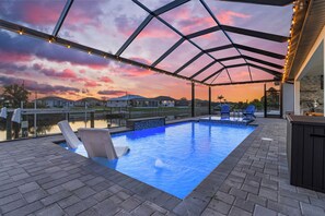 Una piscina climatizada
