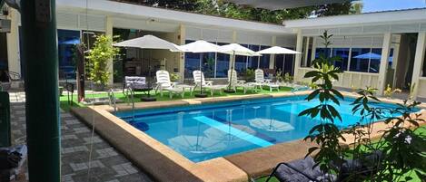 Family Studio Suite, Pool View | Terrace/patio