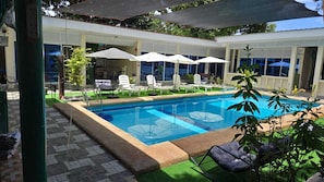 Family Studio Suite, Pool View | Terrace/patio