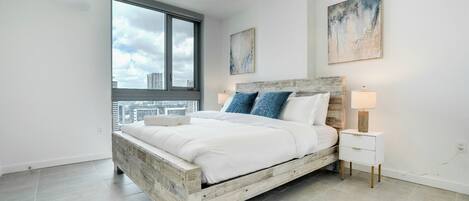 1 bedroom, iron/ironing board, bed sheets