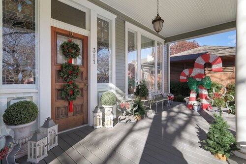 The Denton Street Holiday House, an 1893 Victorian in the Historic District