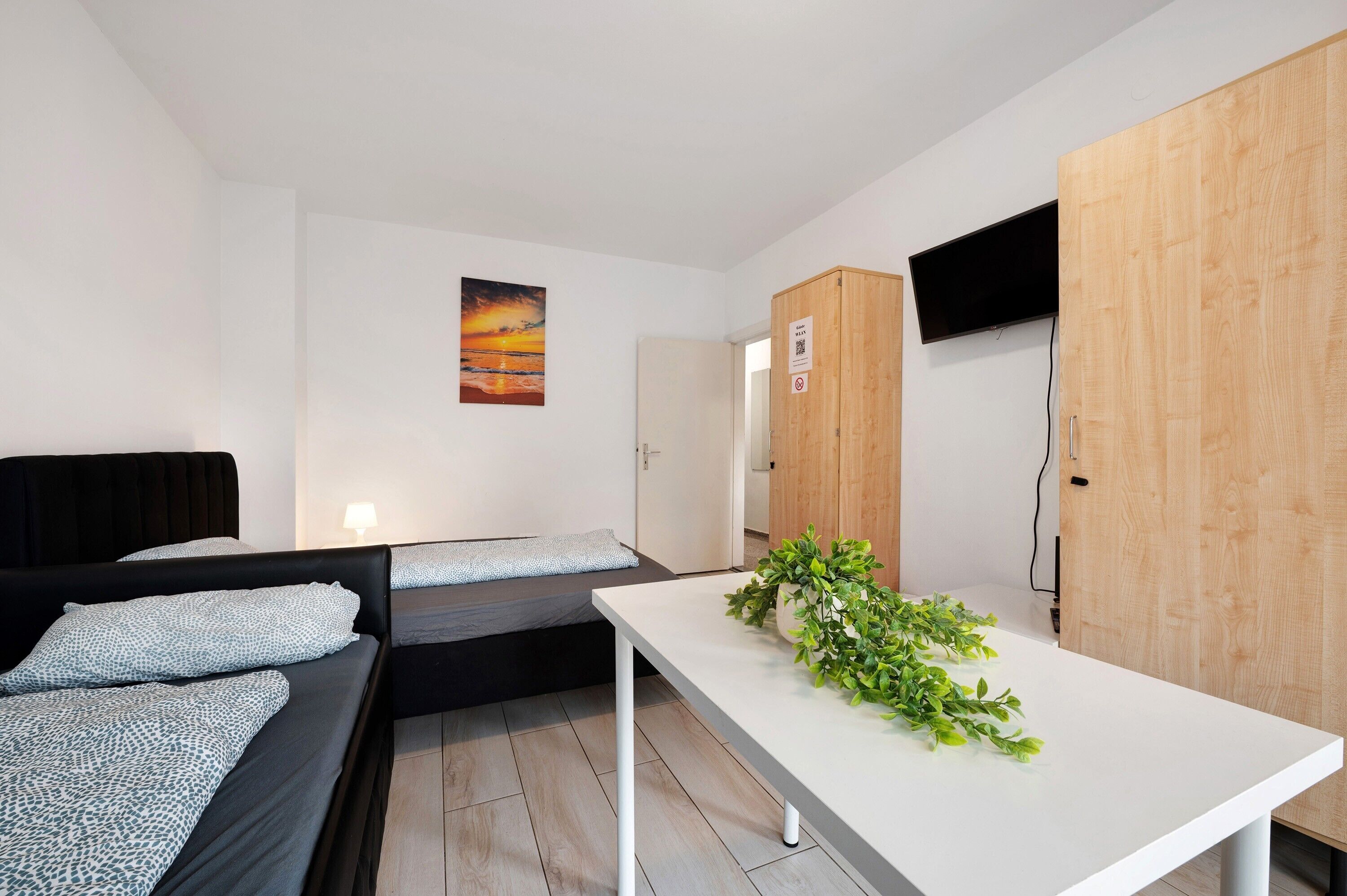 2 habitaciones, wifi gratis y ropa de cama 