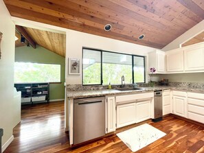 Microwave, oven, stovetop, dishwasher