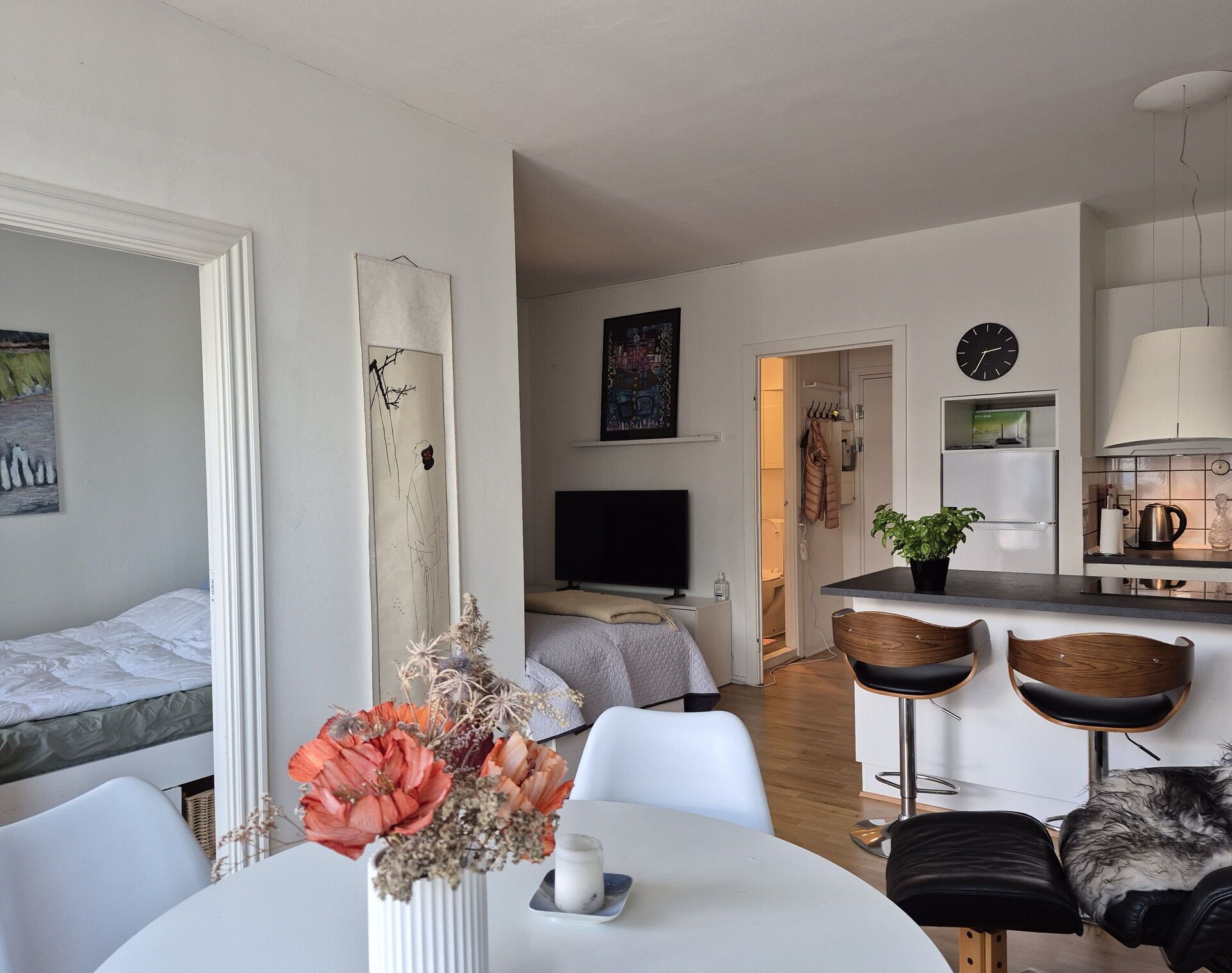 1 bedroom, iron/ironing board, travel crib, free WiFi