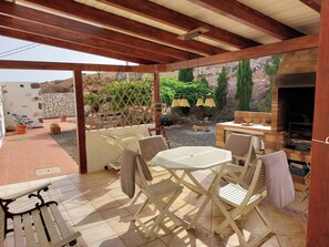 Maison, 2 chambres, fumeur, piscine privée | Terrasse/Patio