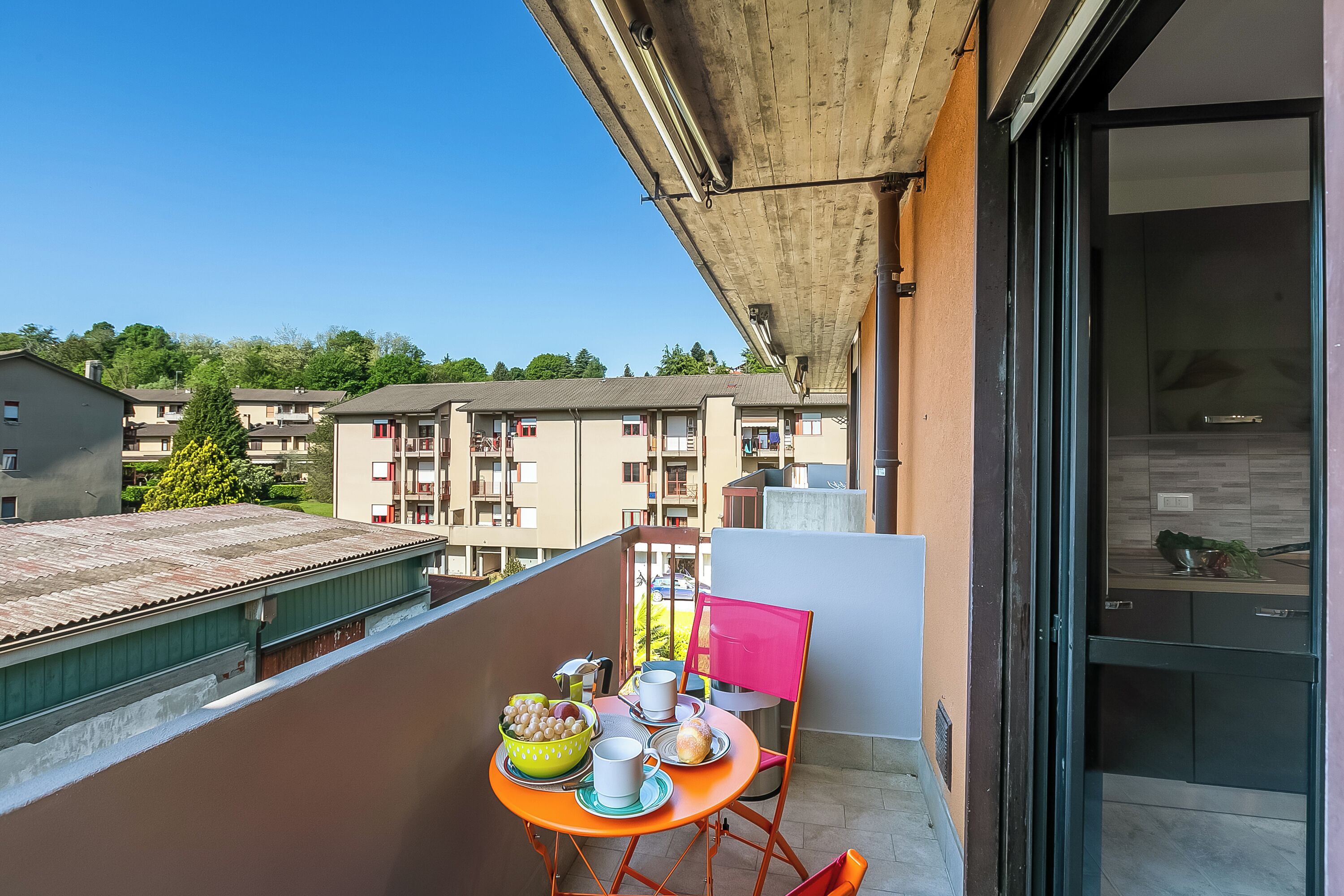 Standard-Apartment, Mehrere Schlafzimmer (La Dolce Laveno) | Speisen im Freien