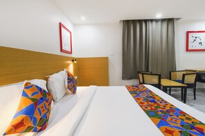 Egyptian cotton sheets, premium bedding, in-room safe, free WiFi - FabHotel Prime Unnam (Hyderabad)