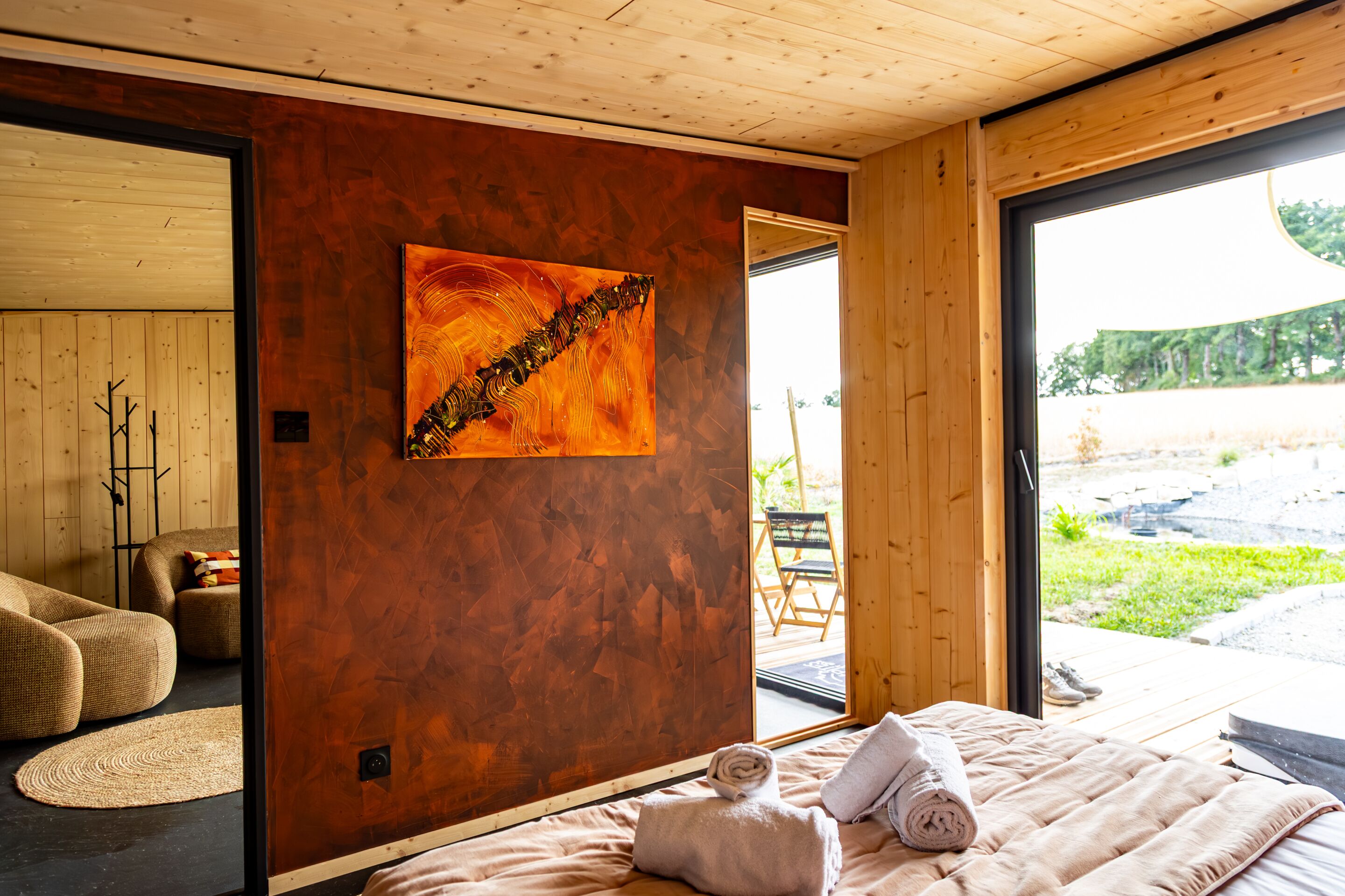 Apartemen Eksklusif, akses difabel, ensuite (à 2min de Montluçon) | 1 kamar tidur, tempat tidur Select Comfort, dan brankas