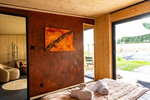 Exclusief appartement, toegankelijk voor mindervaliden, en-suite badkamer (à 2min de Montluçon) | 1 slaapkamer, Select Comfort-bedden, een kluis op de kamer