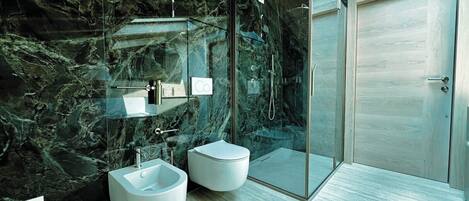 Shower, hair dryer