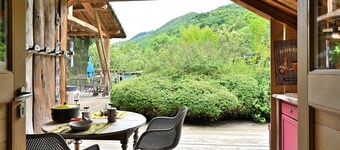 Cabin "Myrtille" with Mountain View, Private Terrace and Garden