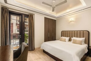 Appartement Deluxe | Draps en coton égyptien, literie de qualité supérieure