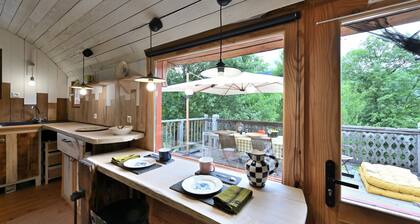 Tiny Home 'Roulotte Appoline' with Mountain View, Private Terrace and Garden