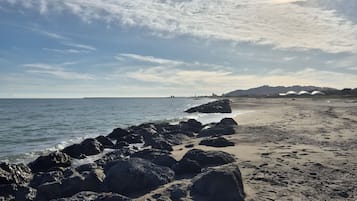 Vlak bij het strand