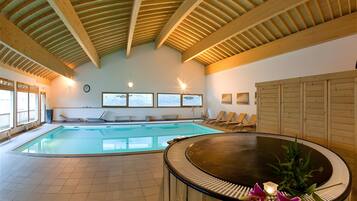 Indoor pool, a heated pool