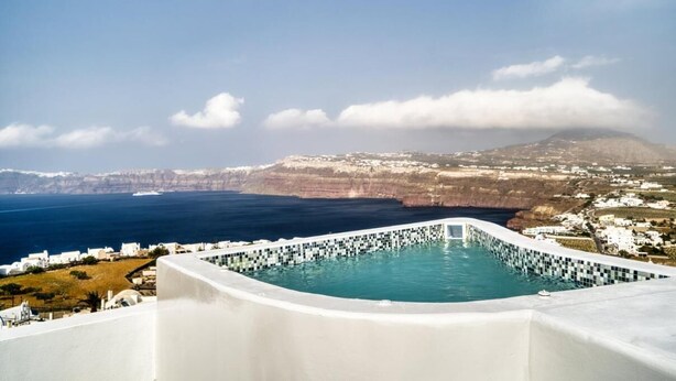 Room, 2 Bedrooms, Smoking, Balcony | Pool - Room-panoramic Villa in Akrotiri With St (Santorini)