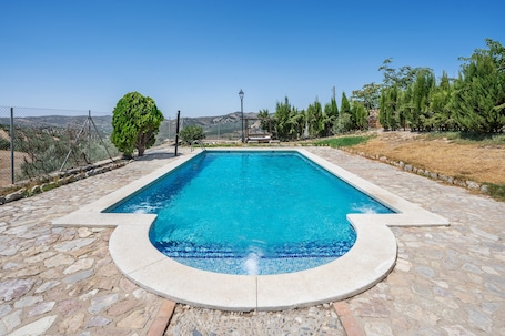 Pool. Country House 'El Ventorro' with Private Pool, Private Terrace, and Wi-Fi