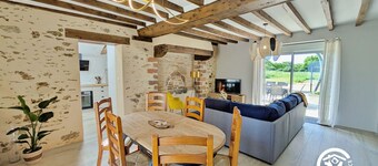 Charming rural gîte for 6, pets allowed, wifi, private parking