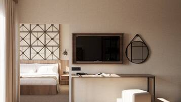 Kamar Double Deluks, balkon | Brankas, kedap suara, dan Wi-Fi gratis