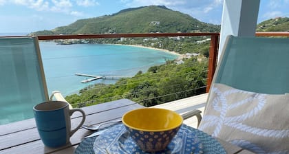Cute, cozy flat over looking Friendship Bay.
What a view!