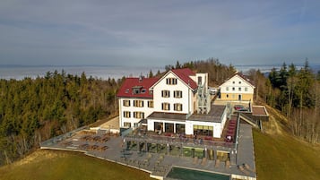 Vue depuis lâhĂ©bergement