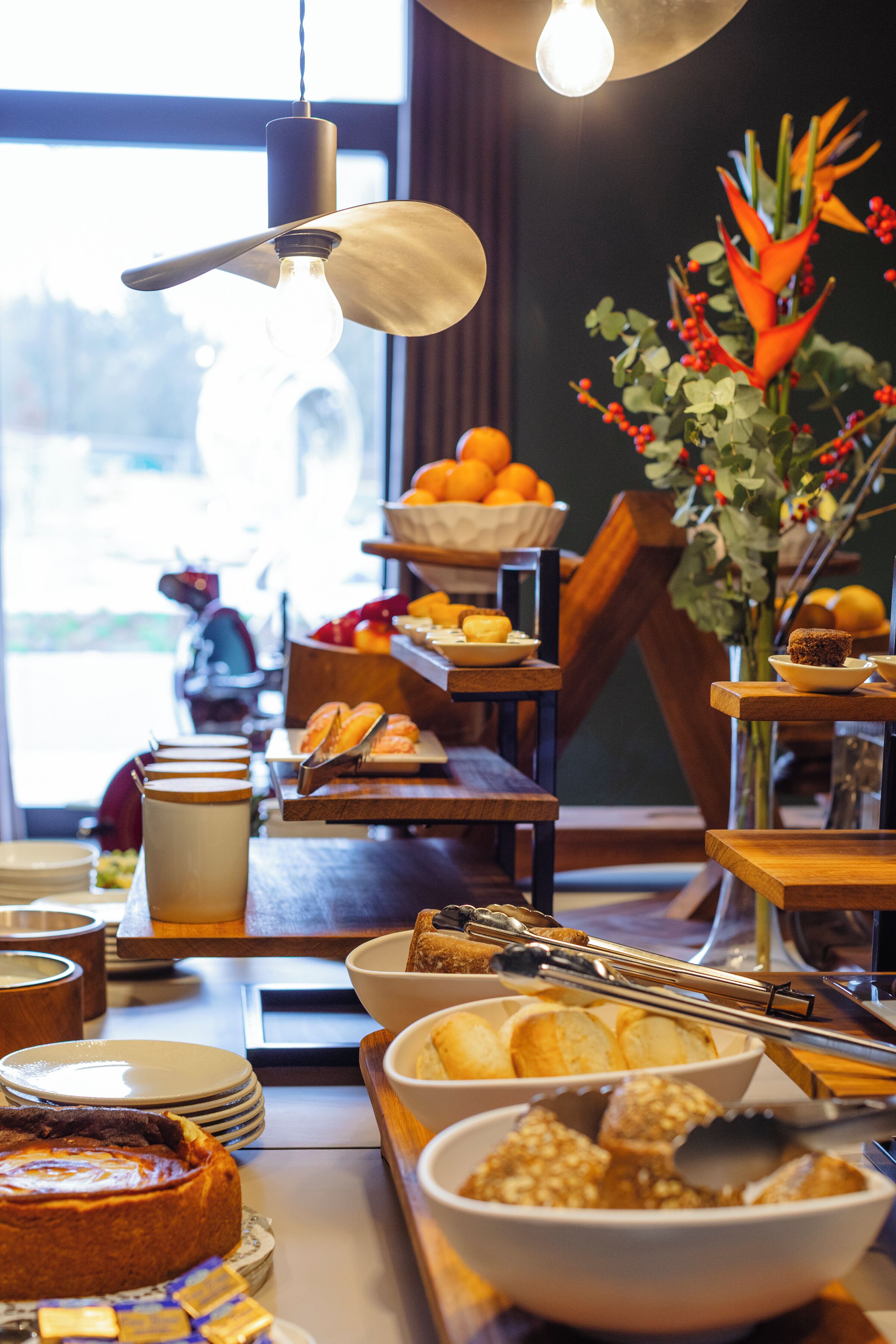 Tägliches Frühstücksbuffet gegen Gebühr