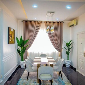 Economy Apartment, Balcony, City View | Dining room - The Bond Apartment  (Port Harcourt)