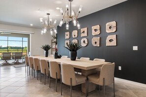 Dining - PROMO 10 BR Home, Themed Rooms, Private Pool, in New Windsor Cay Resort (Clermont)
