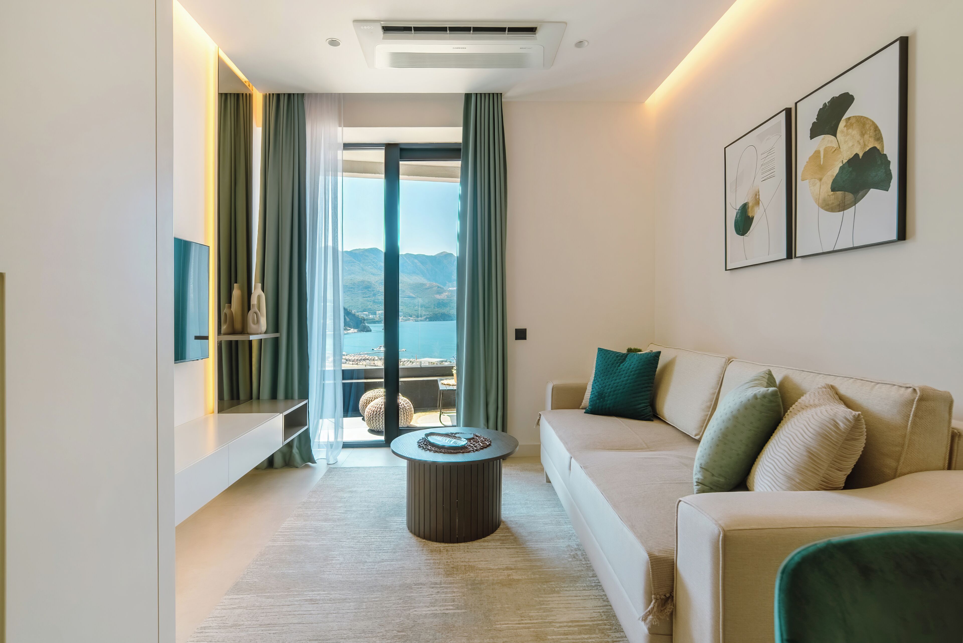 50-inch Smart TV with cable channels