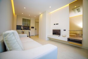 50-inch Smart TV with cable channels