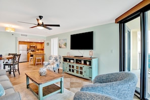 TV - Beachfront 2BR @ Phoenix IV • Sleeps 8 • Gulf Views & Family-Friendly Amenities (Orange Beach)