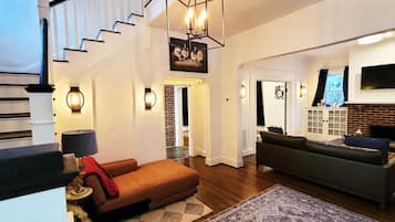 Smart TV, books, stereo, computer monitors