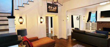 Smart TV, books, stereo, computer monitors