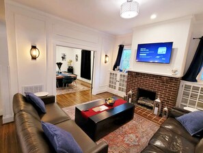 Smart TV, books, stereo, computer monitors