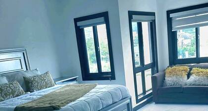 Charming 2 bedroom condo in Kingston with AC, WiFi city views 24security /views